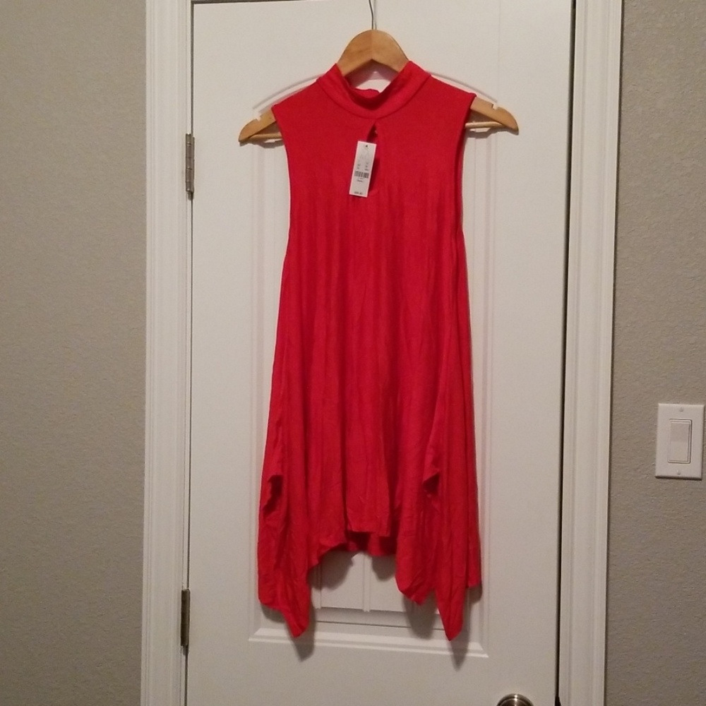 New York & Co Sleeveless Red Dress Size Small